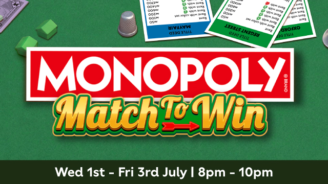 Win up to 100 Free Plays in Monopoly!